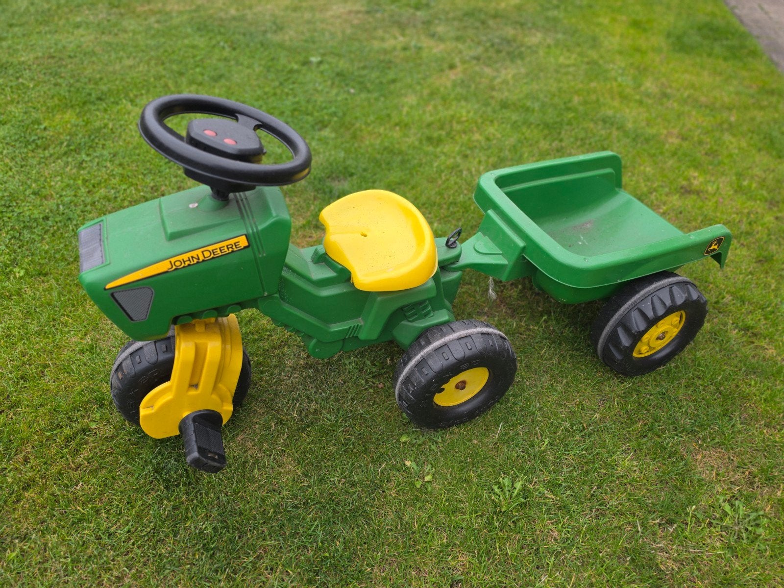 John Deere Speelgoedtractor met Aanhanger - Gebruikt, Ophalen of Verzenden, Gebruikt