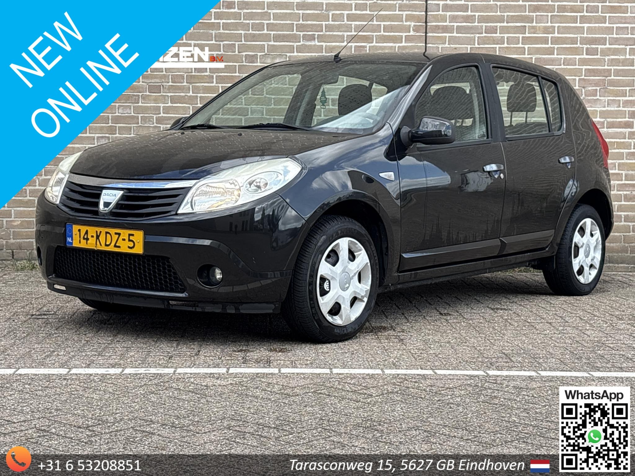 Dacia Sandero 1.2 Lauréate, Voorwielaandrijving, Euro 5, Stof, Gebruikt