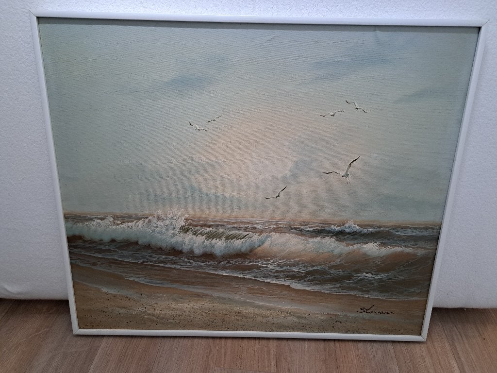 Schilderij zeegezicht, Ophalen, Maritiem / water