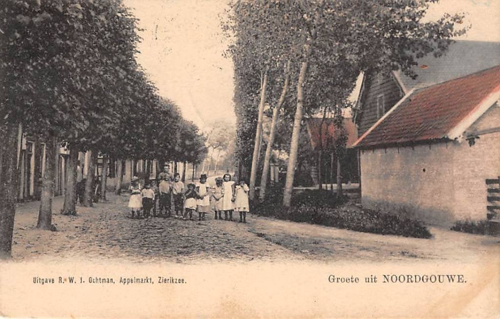 Noordgouwe Schouwen-Duiveland Kleinrondstempel Zonnemaire 05, Verzenden, Voor 1920, Gelopen, Zeeland