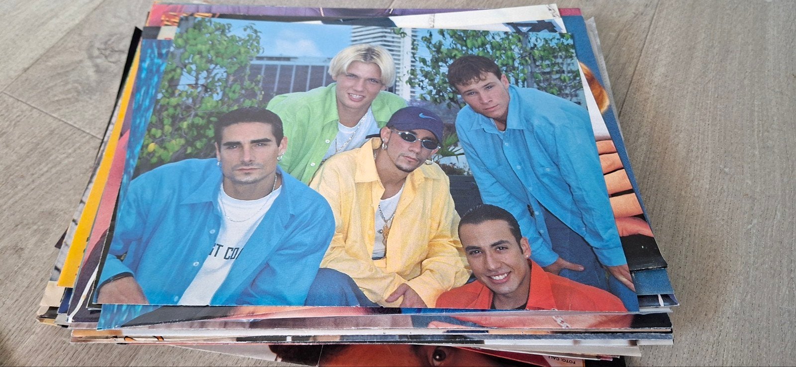 Backstreet Boys verzameling: albums, magazines, posters, Ophalen of Verzenden, Gebruikt, Sticker