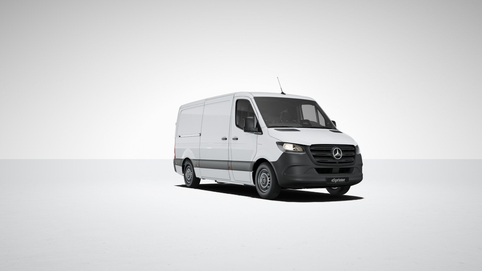Mercedes-Benz eSprinter 314 L2H1 Pro 81kWh WLTP 312 KM, Automaat, Zwart, Stoelverwarming, Wit