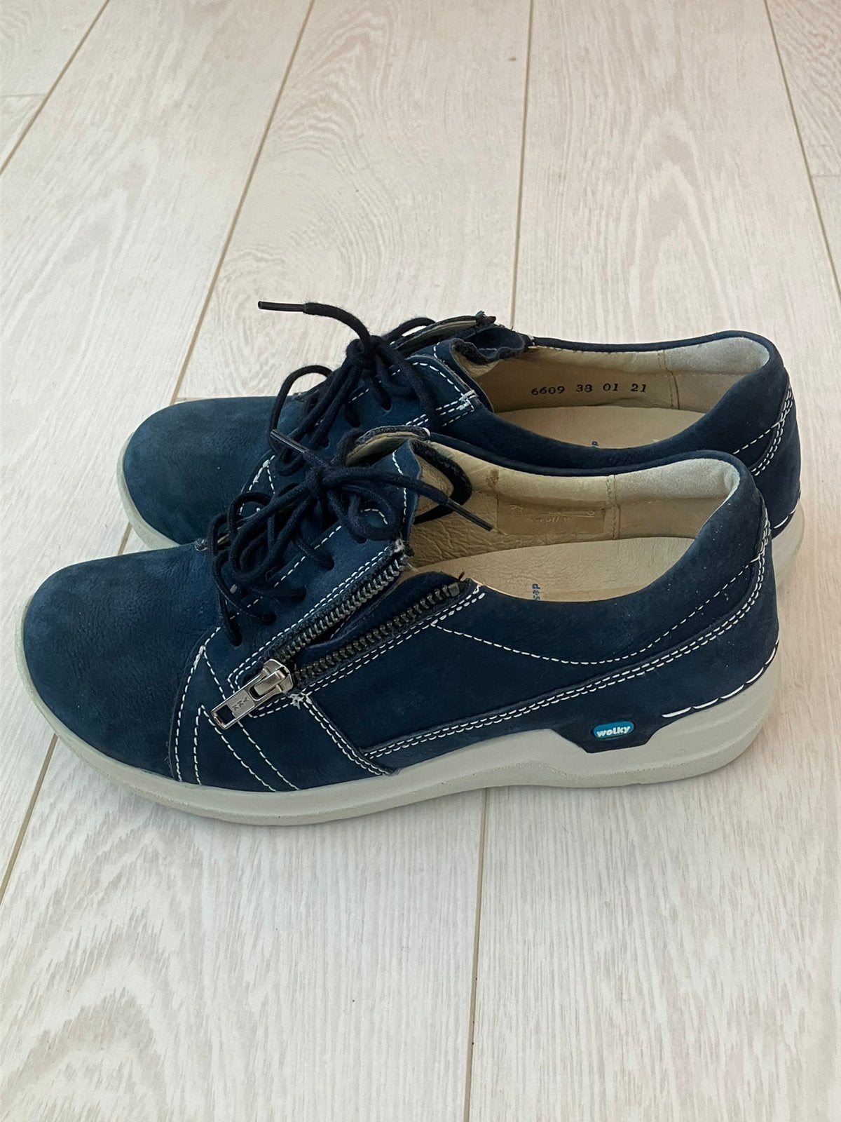 Wolky schoenen maat 38 Jeansblauw, Kleding | Dames, Schoenen, Ophalen of Verzenden, Zo goed als nieuw