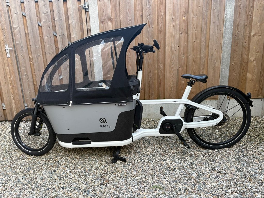 Carqon Cruise E2 Bakfiets regenhuif 2457km 2022 urban arrow, Fietsen en Brommers, Fietsen | Bakfietsen, Ophalen, Gebruikt, 3 kinderen