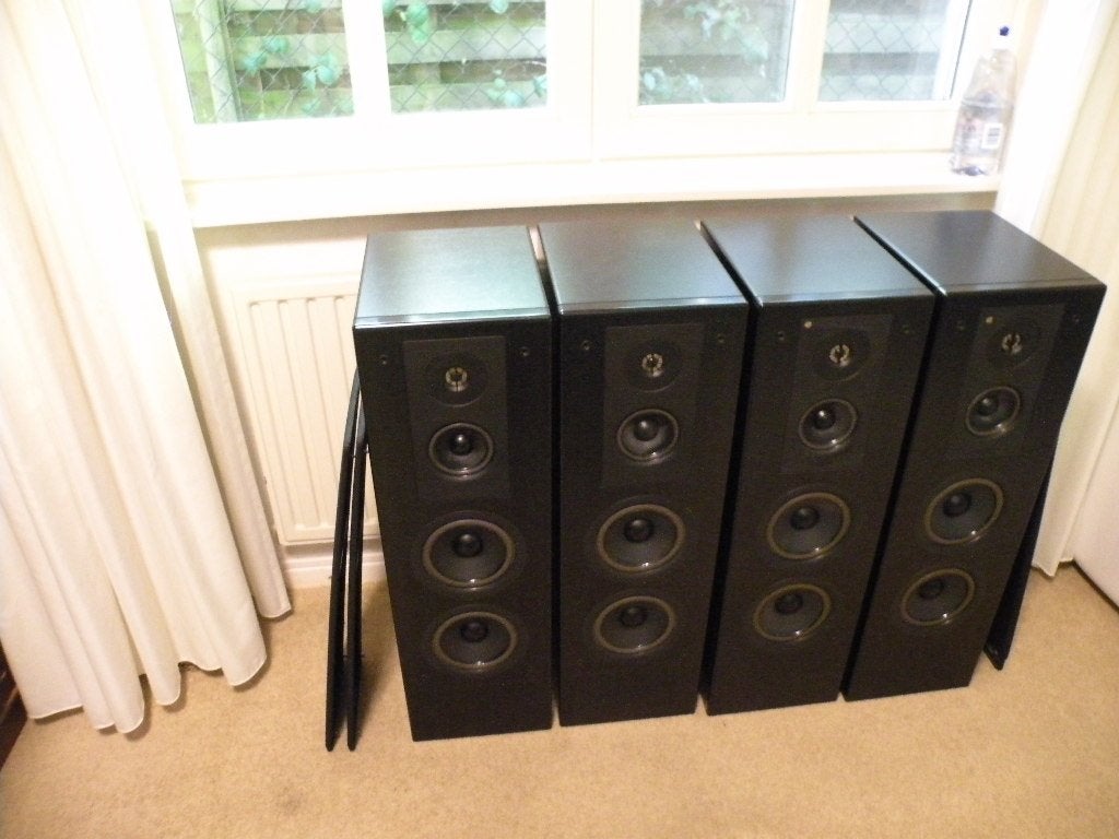 Philips FB 850 luidsprekers 4 stuks, Gebruikt, Ophalen, 150 watt of meer, Vloerstaande luidspreker