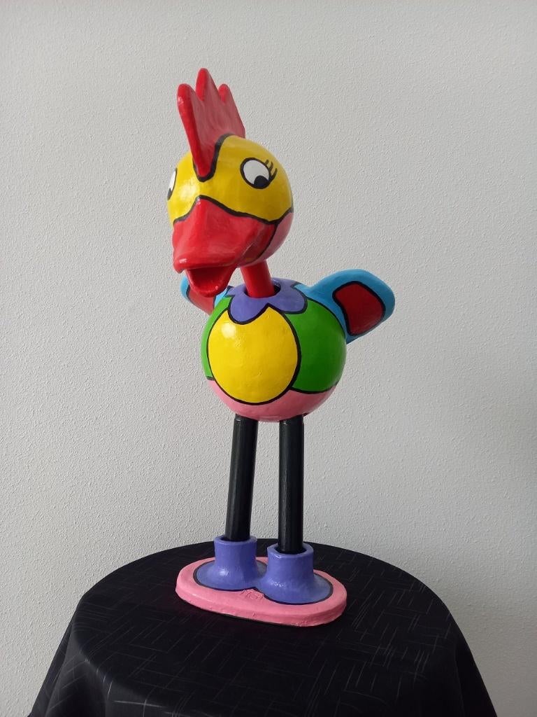 RARE VOGEL OP HOGE POTEN, beeld, keramiek, Verzamelen, Beelden en Beeldjes, Nieuw, Fantasy, Ophalen