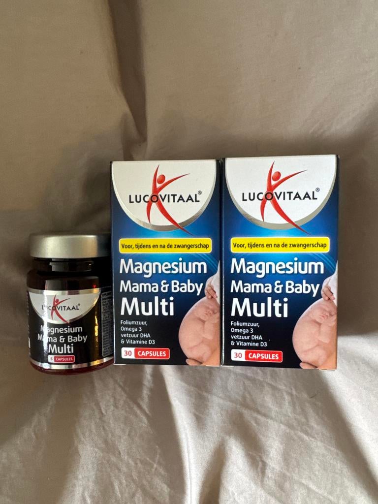 Lucovitaal Magnesium Mama & Baby Multi (2x), Ophalen of Verzenden, Nieuw, Poeder of Drank