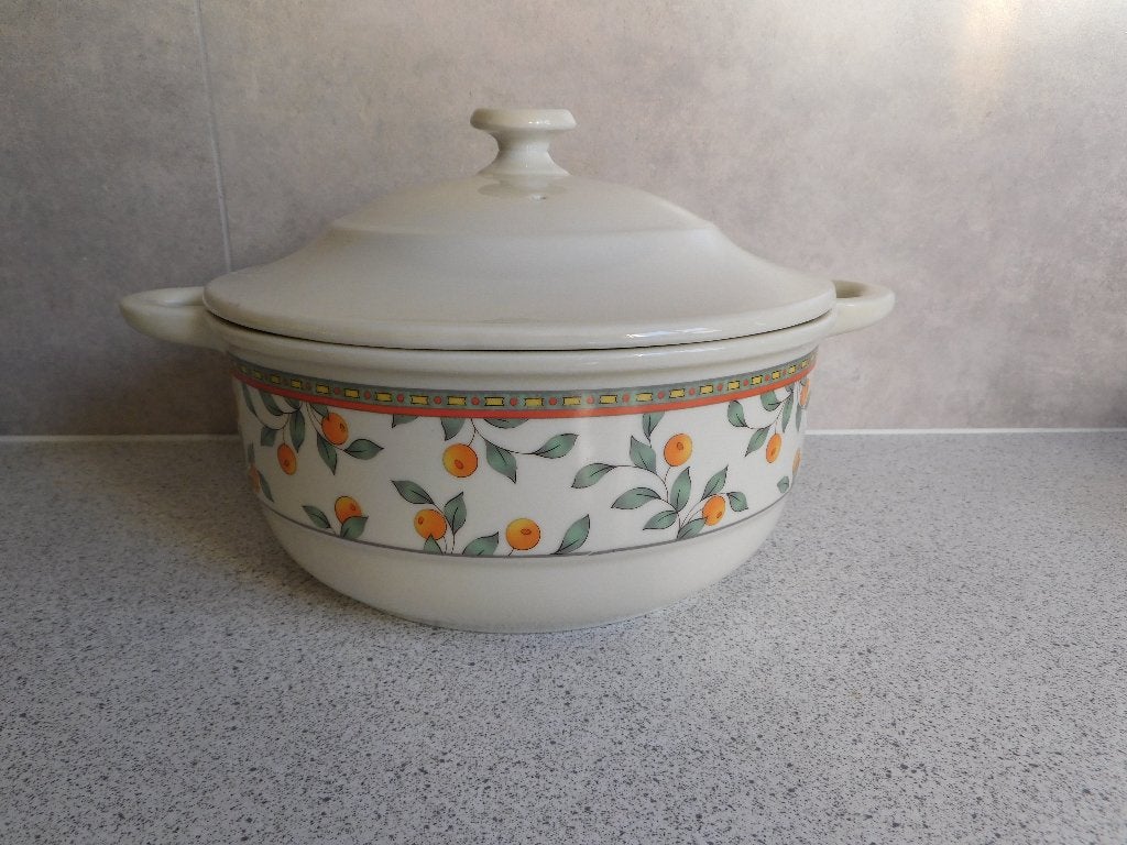 Ovendekschaal 20x16 cm. Koffietijd Sinaasappel Art & Design, Huis en Inrichting, Keuken | Servies, Overige merken, Landelijk/Boerenbont