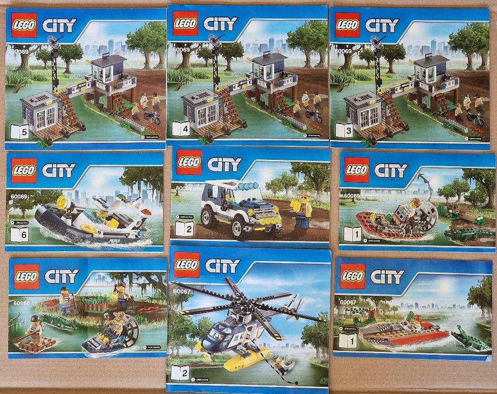 Lego Moeraspolitie  60069 60067 60066, City, Lego, Ophalen of Verzenden, Zo goed als nieuw