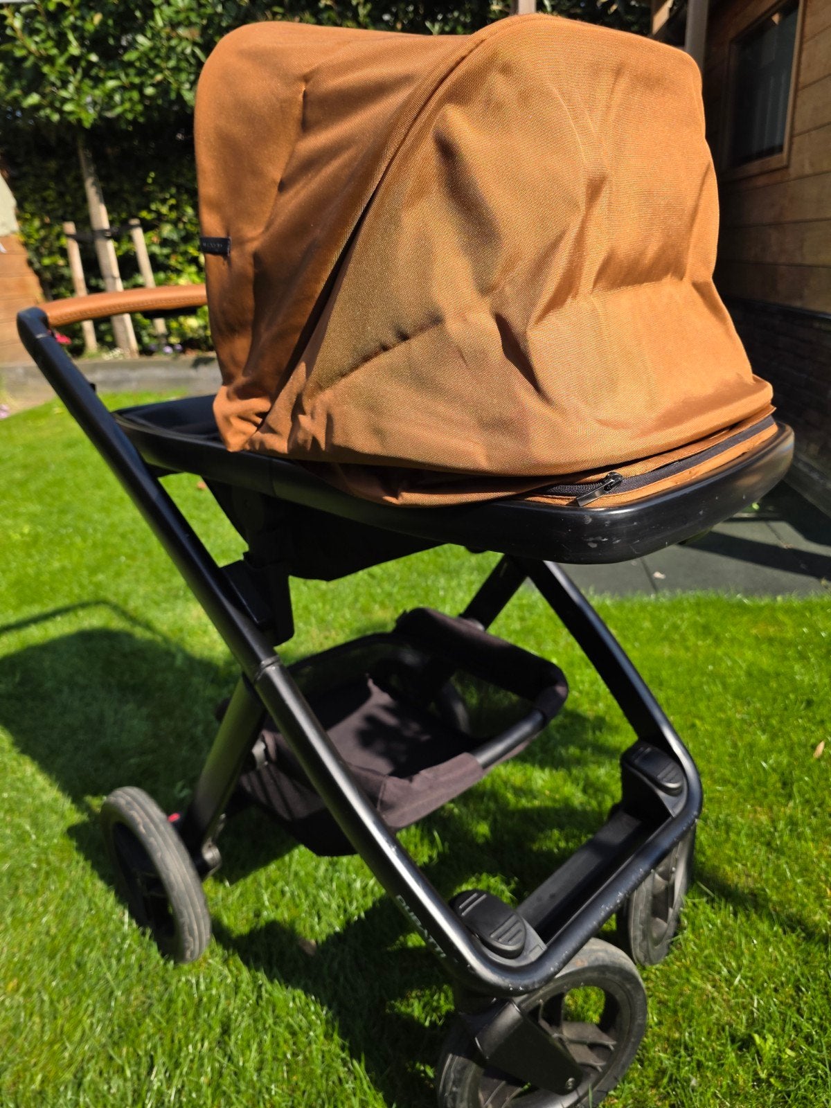 Complete Dubatti Two Kinderwagen Zwart Cognac - Gebruikt, Ophalen, Gebruikt, Kinderwagen, Overige merken