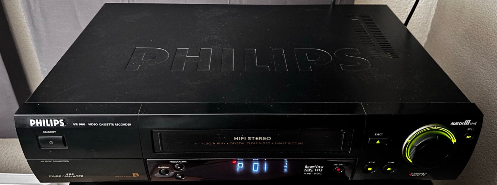 Philips VR900 VHS Video Cassette Recorder HIFI Stereo, Ophalen of Verzenden, Gebruikt, VHS-speler of -recorder