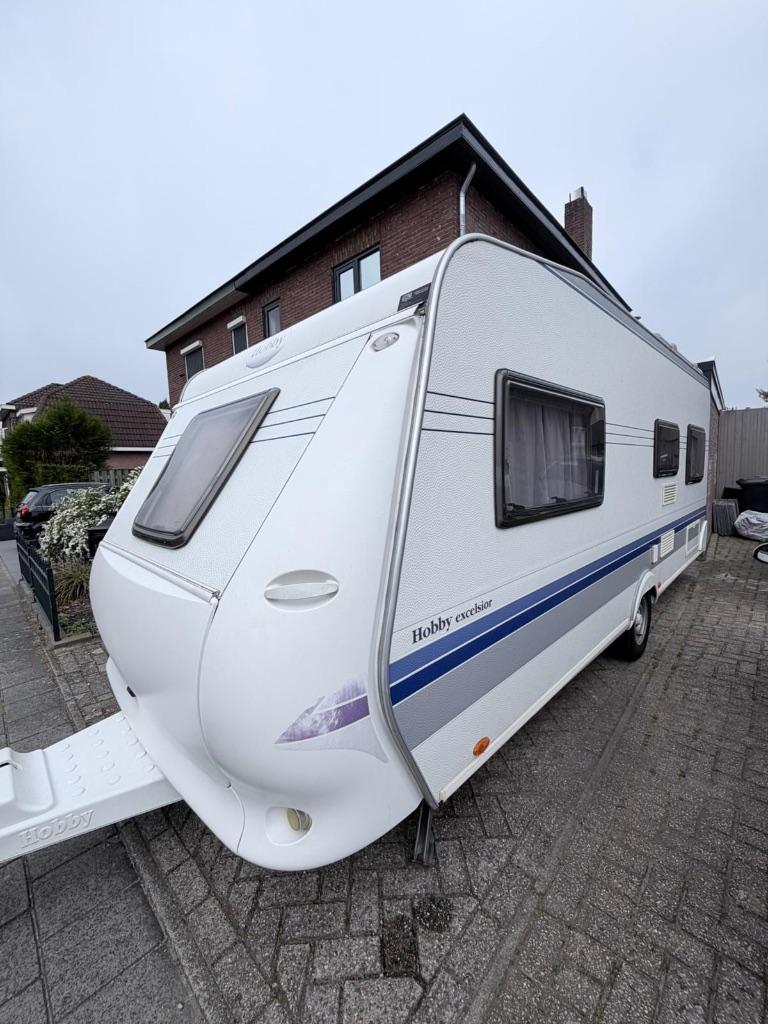 Hobby 5.40 Excelsior, Caravans en Kamperen, Caravans, 2 aparte bedden, Rondzit, Hobby, Bedrijf