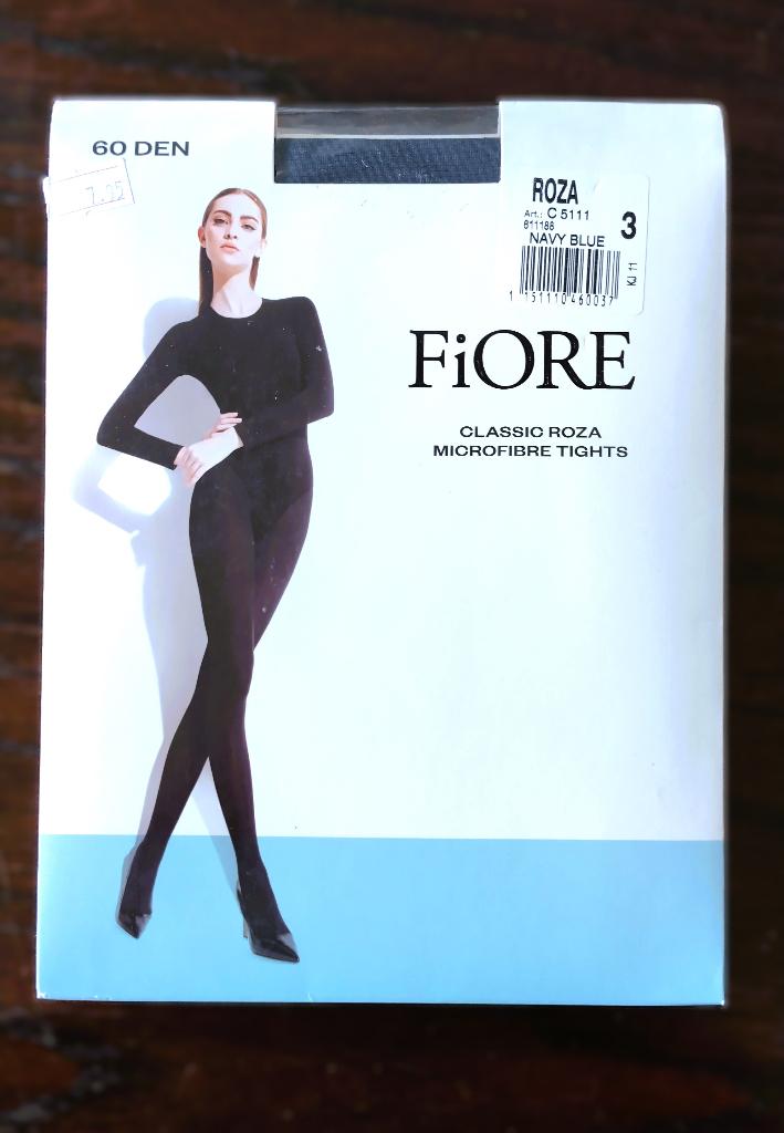Fiore Panty, 60 Denier, Marine Blauw, Medium, Blauw, Fiore, Nieuw, Maat 40/42 (M)