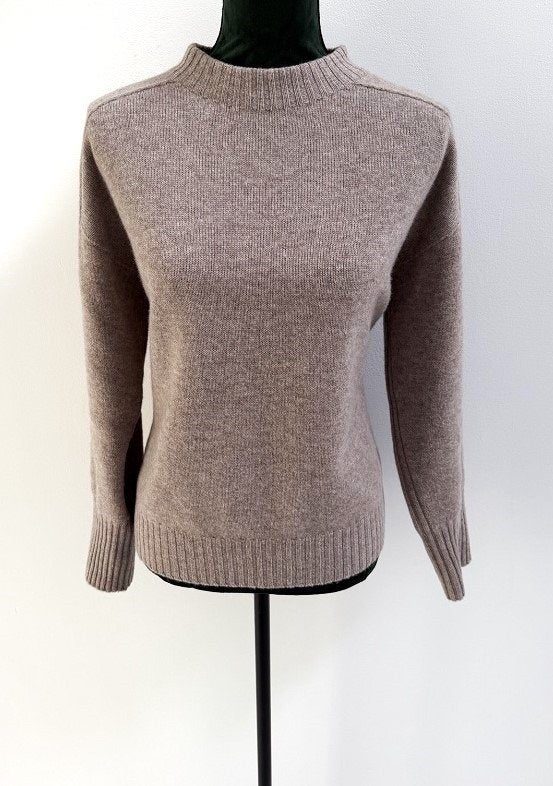 NIEUW! Sunny Studio merino wol dames trui taupe one size, Maat 38/40 (M), Bruin, Verzenden, Nieuw