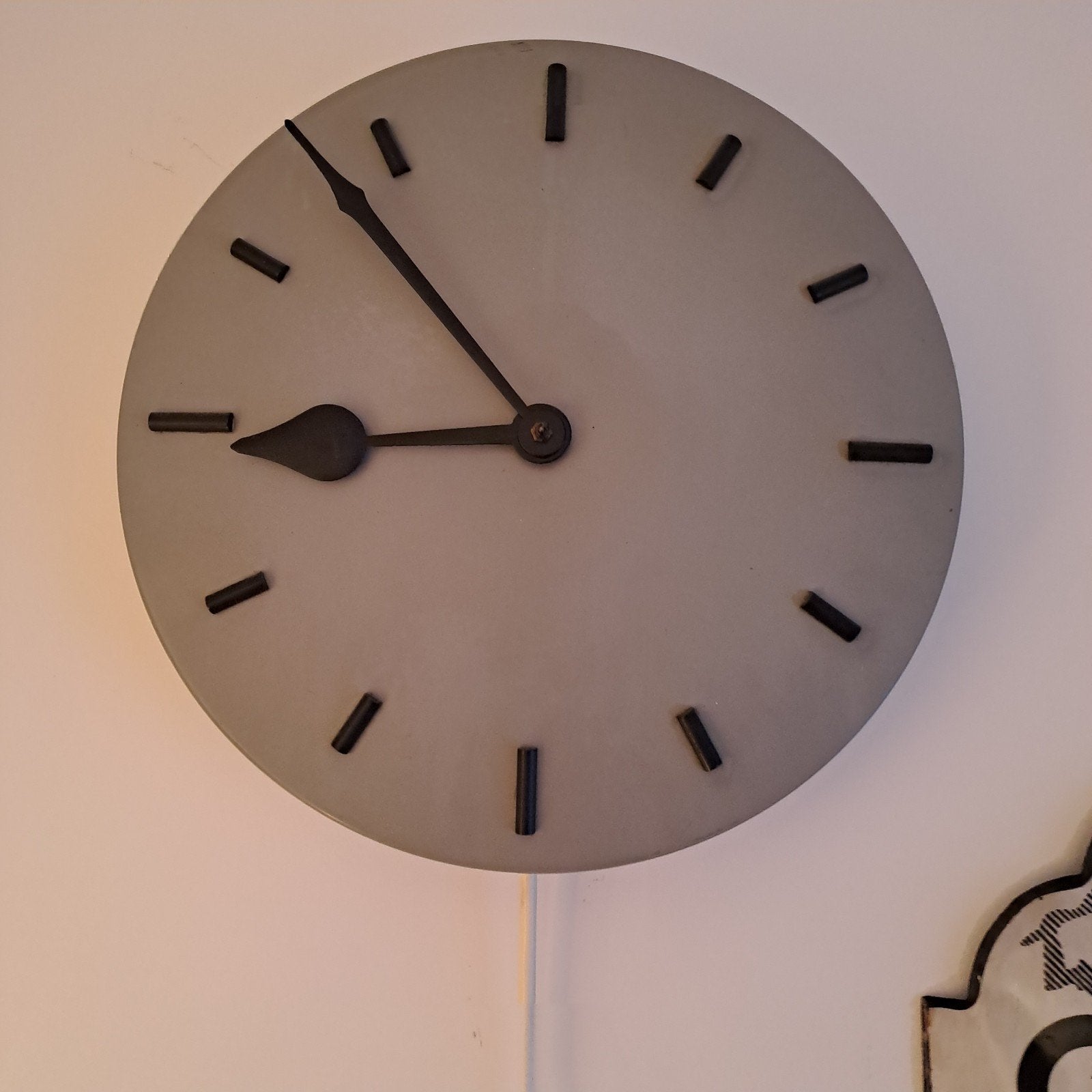 Vintage klok Hala Zeist, Ophalen of Verzenden, Zo goed als nieuw, Wandklok
