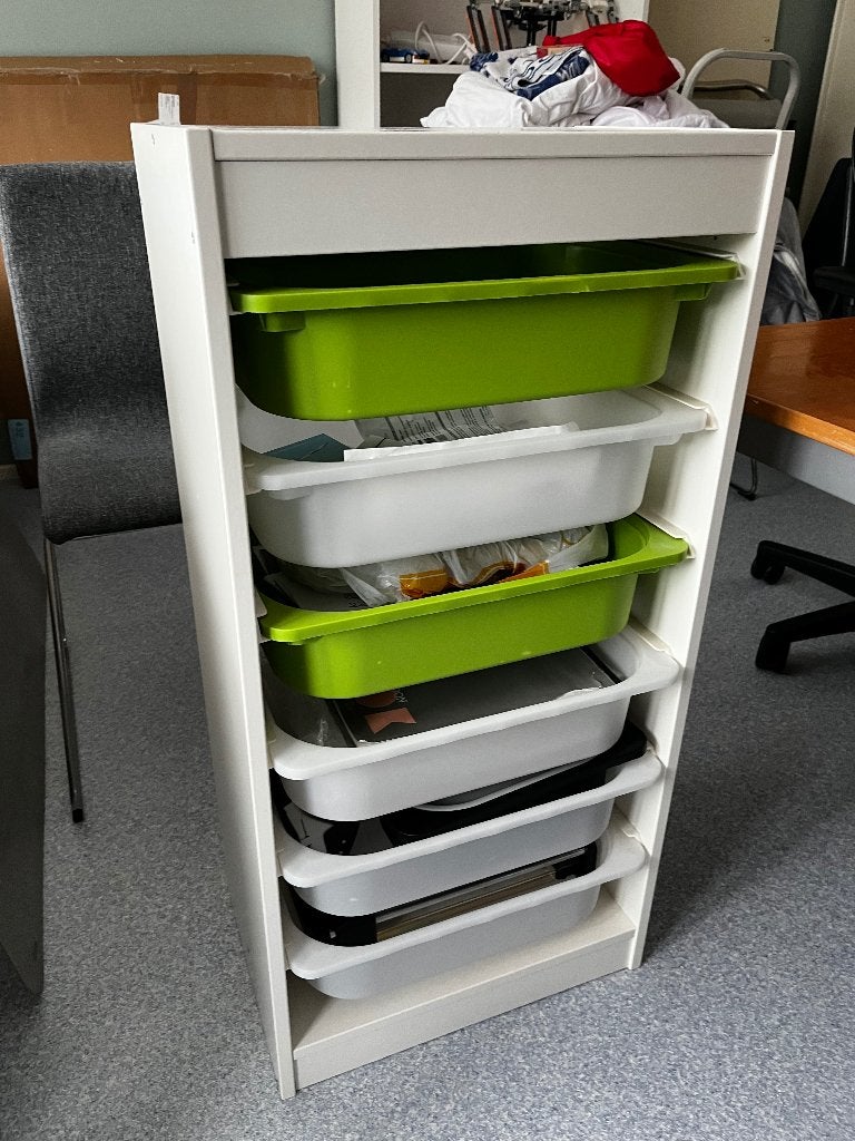 IKEA trofast opbergcombinatie Wit met 6 lades, Ophalen, Zo goed als nieuw, Minder dan 50 cm, 90 tot 105 cm