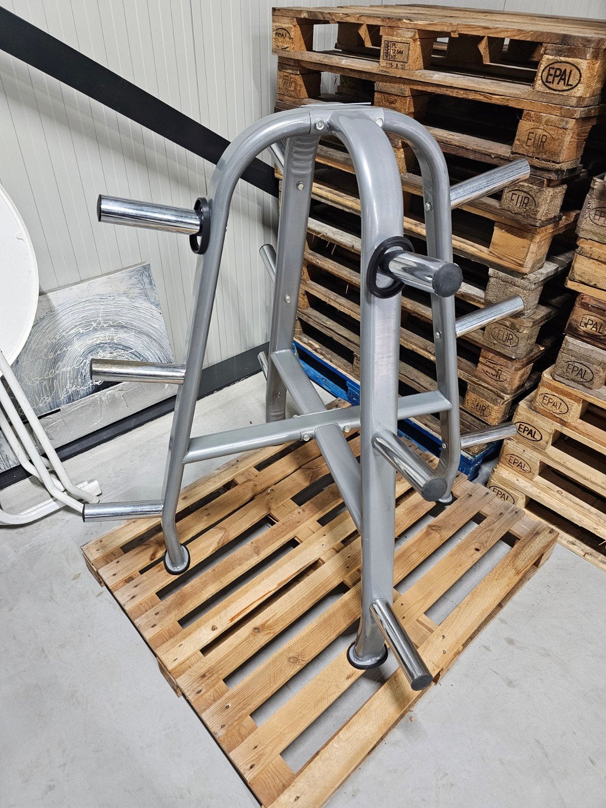 Halterrek / Gewichtshouder voor halterschijven, Sport en Fitness, Ophalen, Gebruikt, Overige typen