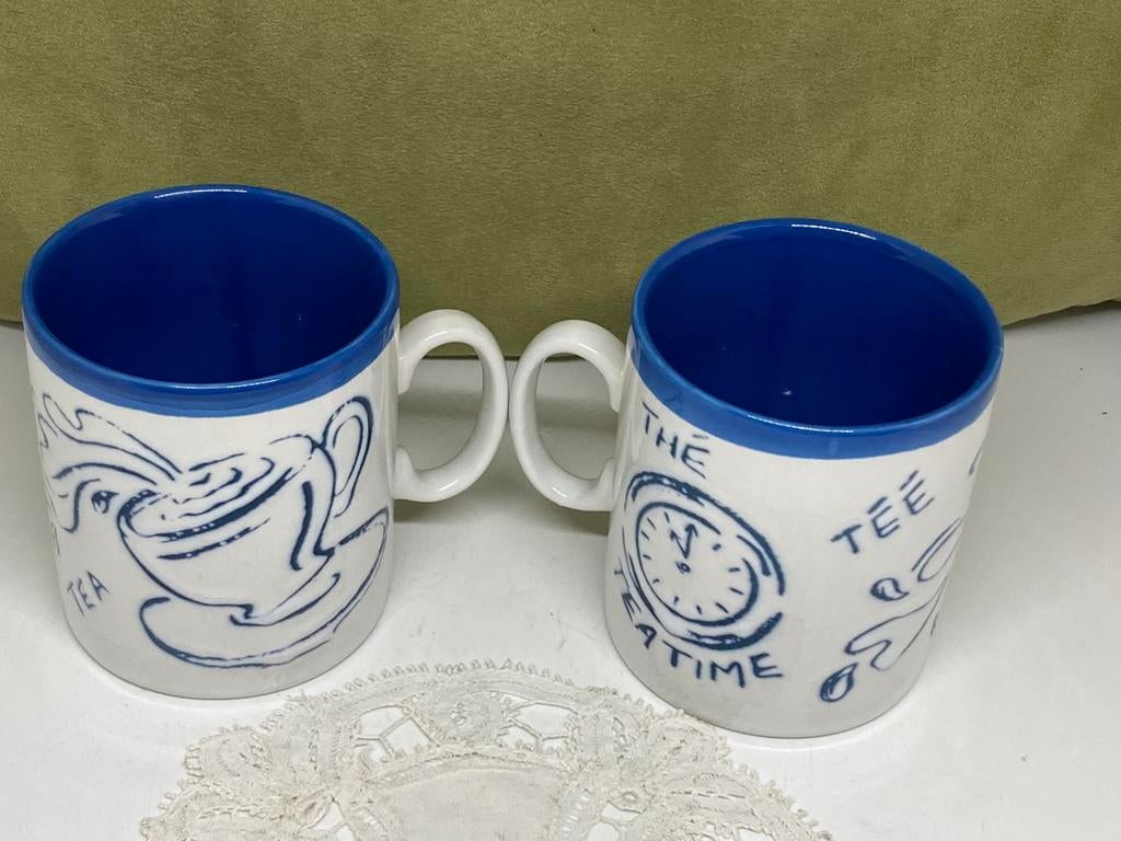 Beker, mok, Just Mugs, Teatime (130922), Huis en Inrichting, Keuken | Servies, Ophalen of Verzenden, Zo goed als nieuw, Overige stijlen