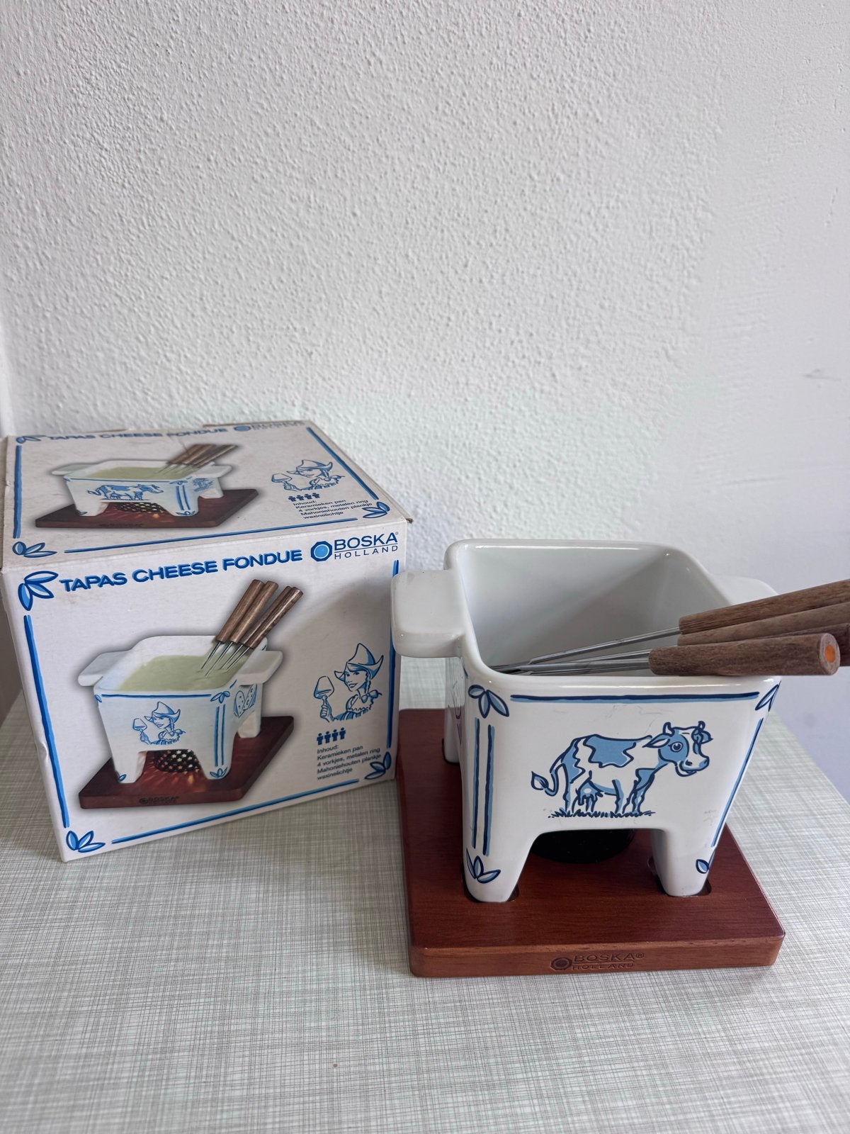 Boska Holland Tapas Kaas Fondueset, Ophalen of Verzenden, Nieuw, Waxinelicht, Fondueset