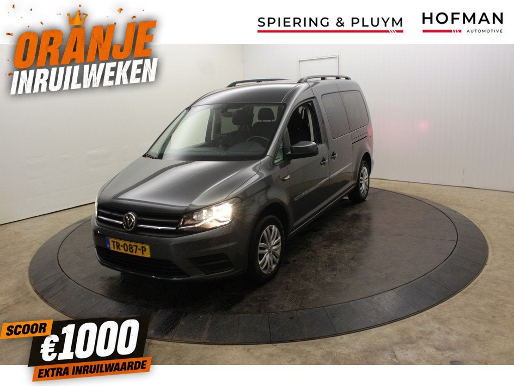 Volkswagen Caddy Maxi 1.4 TSI 5+1 Rolstoel auto Bodem Verlag, Gebruikt, 4 cilinders, Met garantie (alle), 1409 kg
