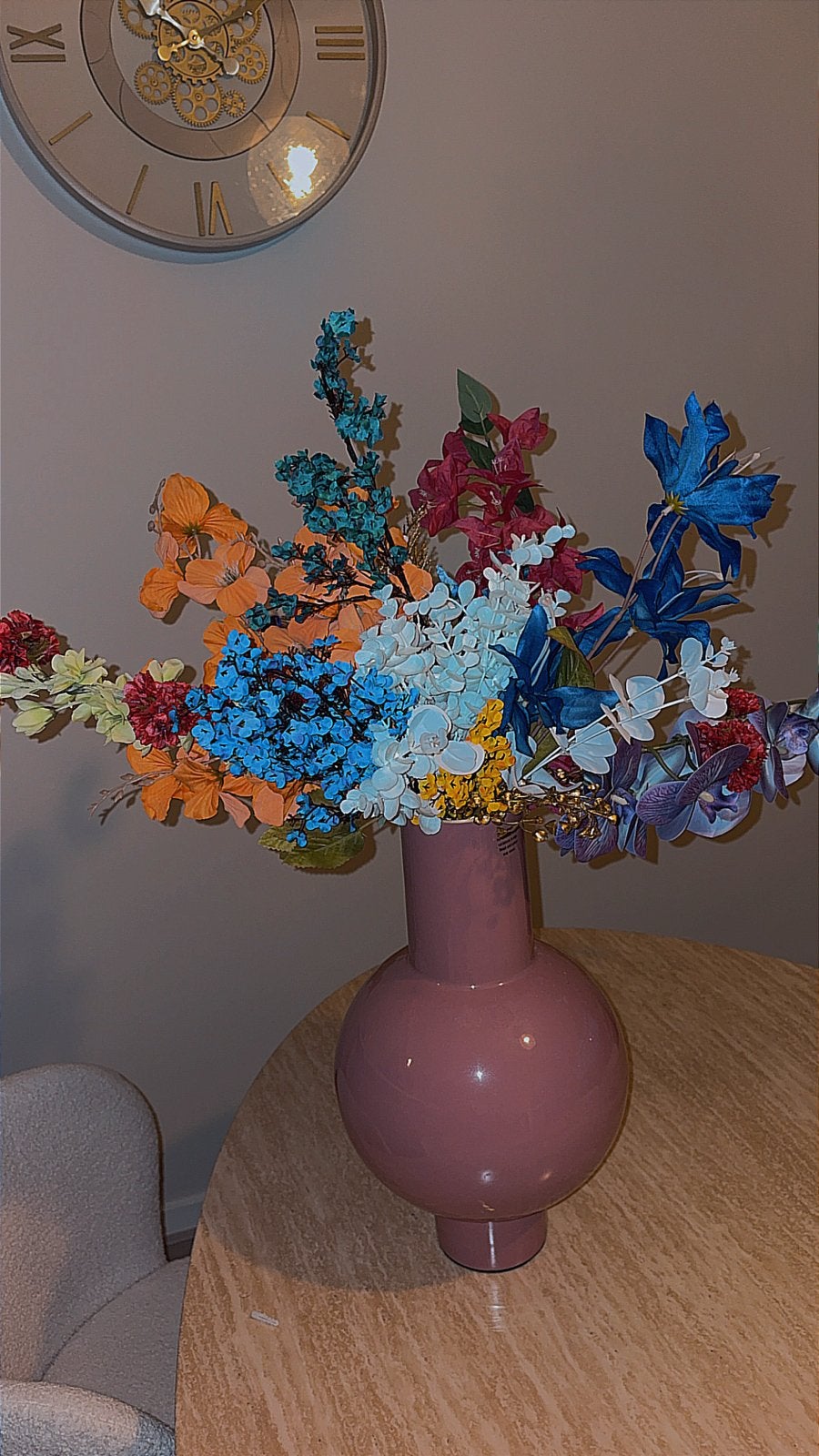 Pip Studio vaas met gekleurde kunstbloemen, Ophalen