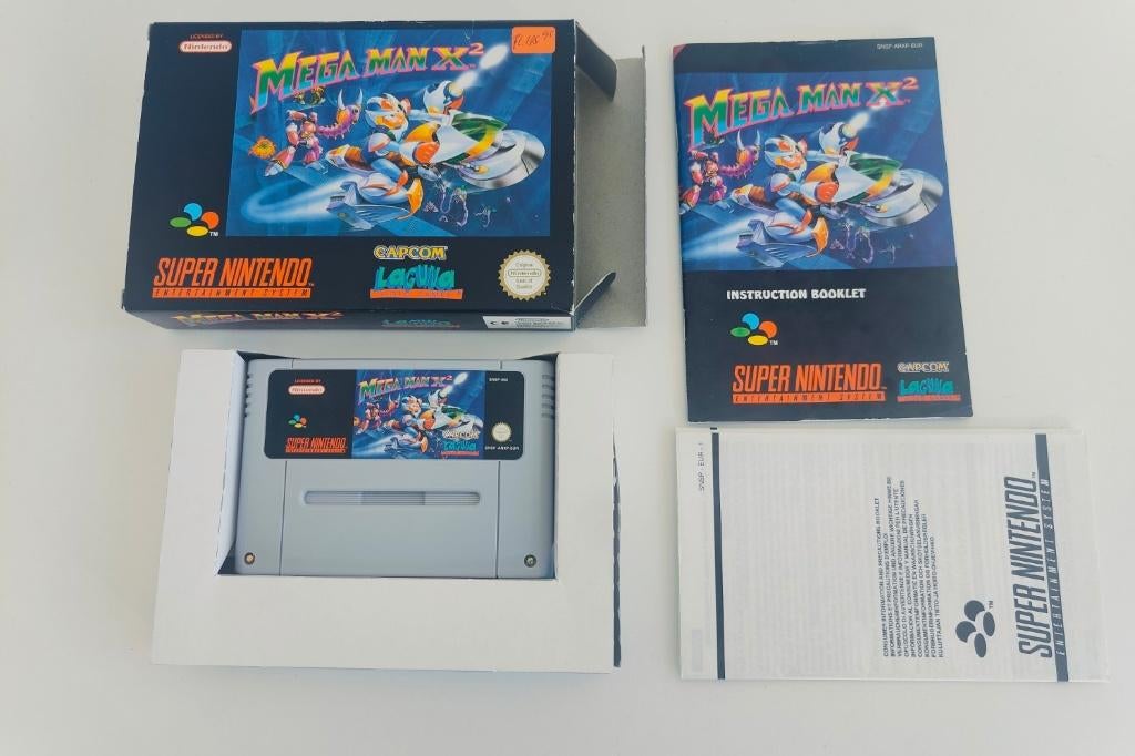 Megaman X2 Mega Man X2 Compleet PAL SNES Super Nintendo, Spelcomputers en Games, Games | Nintendo Super NES, Nintendo, Nintendo