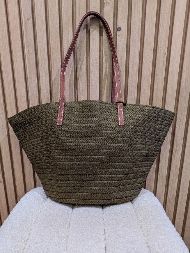 Becksondergaard - Prachtige grote raffia shopper Nieuw €100, Shopper, Nieuw, Ophalen of Verzenden, X