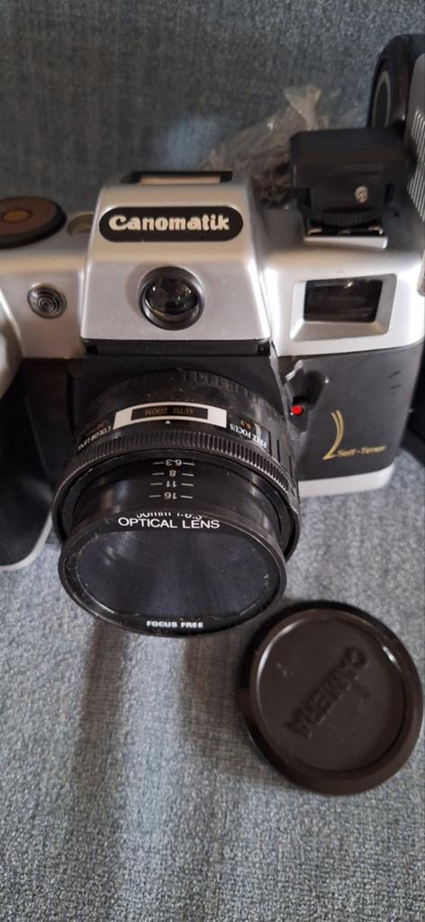 Canomatik camera met losse flitslamp, Ophalen of Verzenden, Compact, Overige Merken