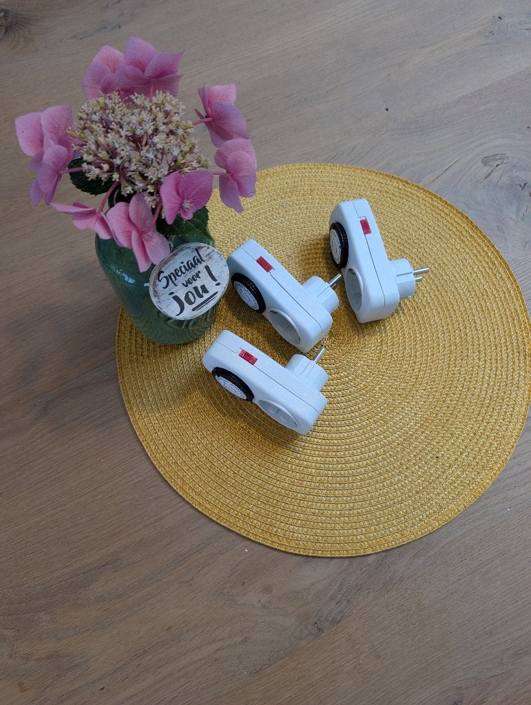 Set van 3 mechanische tijdschakelaars – zo goed als nieuw, Huis en Inrichting, Ophalen of Verzenden, Zo goed als nieuw, Wit, Overige merken