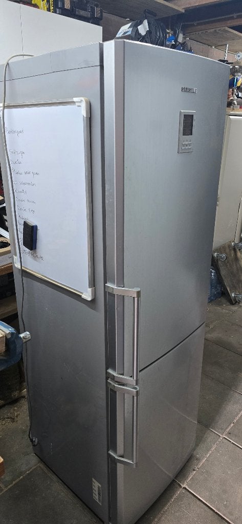Samsung koel-vriescombinatie RL38ECPS, No Frost, werkt goed, Ophalen, Gebruikt, 200 liter of meer, Met aparte vriezer