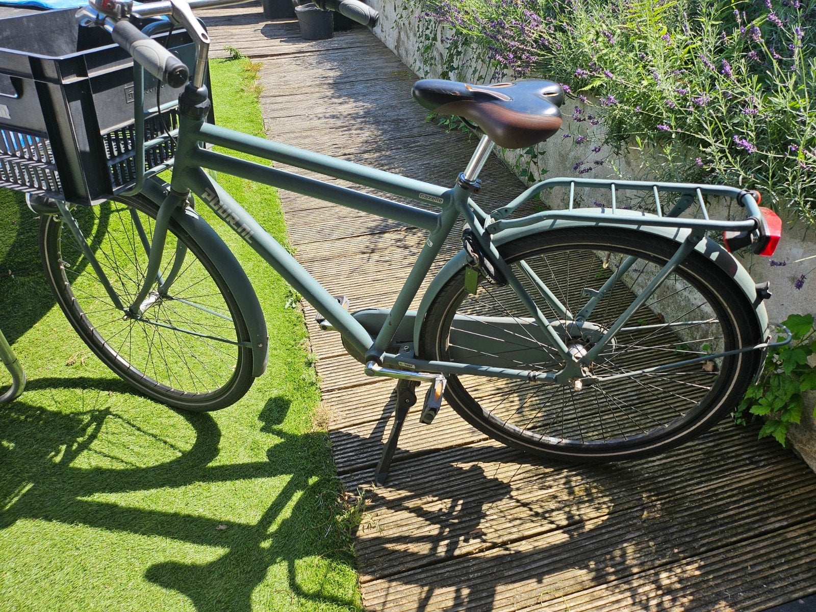Gazelle Transportfiets - Gebruikt, Goede Staat, Fietsen en Brommers, Fietsen | Dames | Damesfietsen, Ophalen, Velgrem, Versnellingen