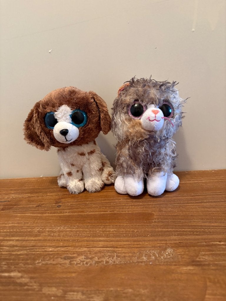 Set van twee kleine knuffels, Overige karakters, Overige typen, Ophalen of Verzenden, Zo goed als nieuw