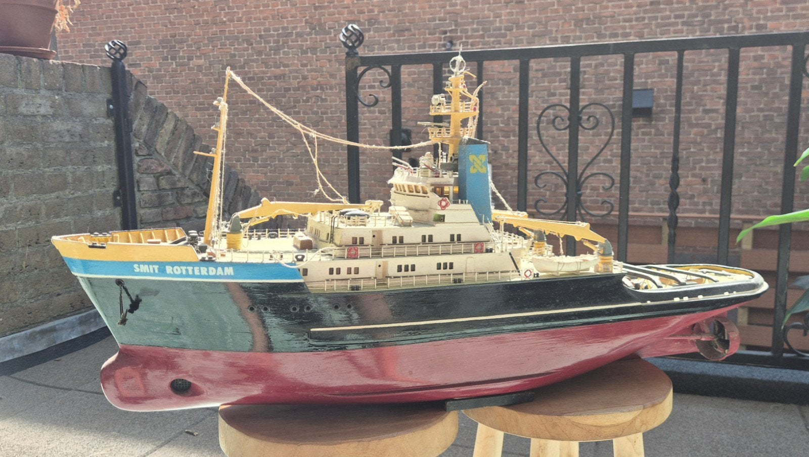 Modelboot Smit Rotterdam, Ophalen, Gebruikt