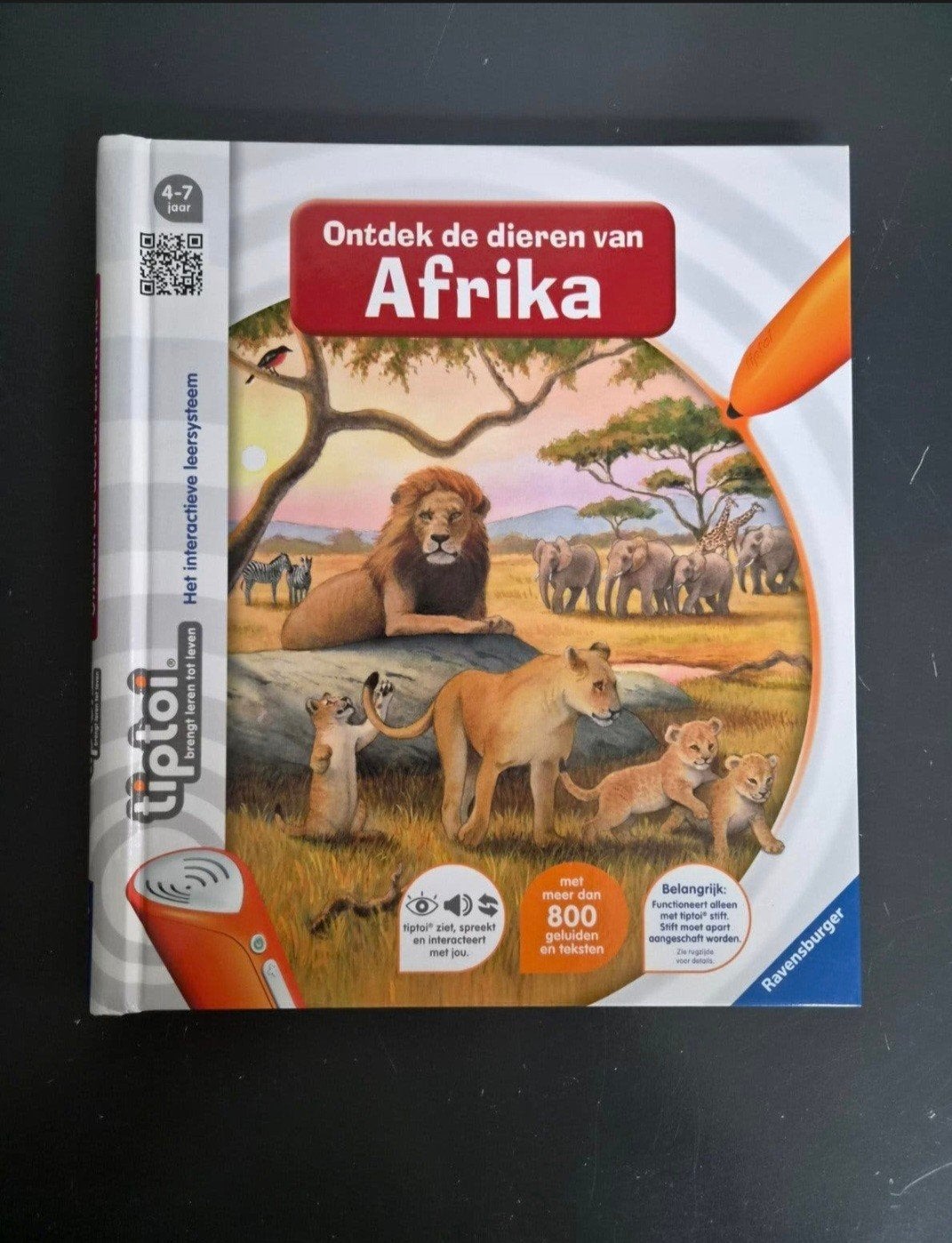 Tiptoi: Ontdek de dieren van Afrika (4-7 jaar), Ophalen of Verzenden, Zo goed als nieuw