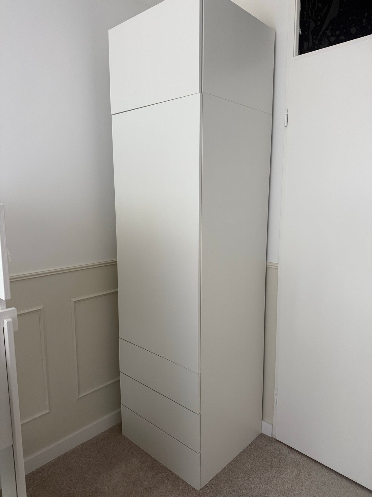 Zo goed als nieuwe IKEA Platsa kast met Forsand deuren, Ophalen, 200 cm of meer, 50 tot 100 cm, Zo goed als nieuw