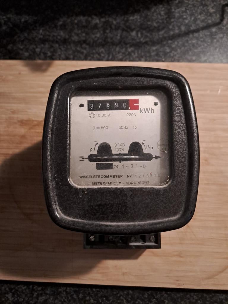 Kwh meter tussenmeter elektrameter, Doe-het-zelf en Verbouw, Meetapparatuur, Ophalen of Verzenden, Elektriciteit