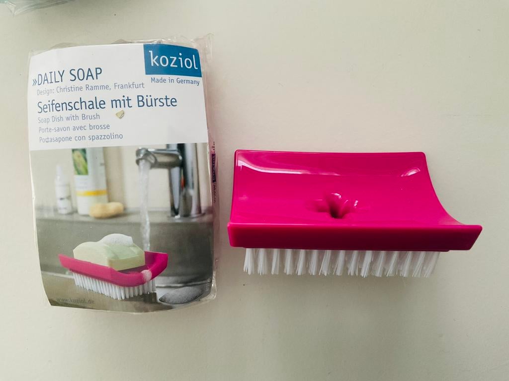 Koziol nagelborstel en zeephouder ineen, Verzenden, Nieuw