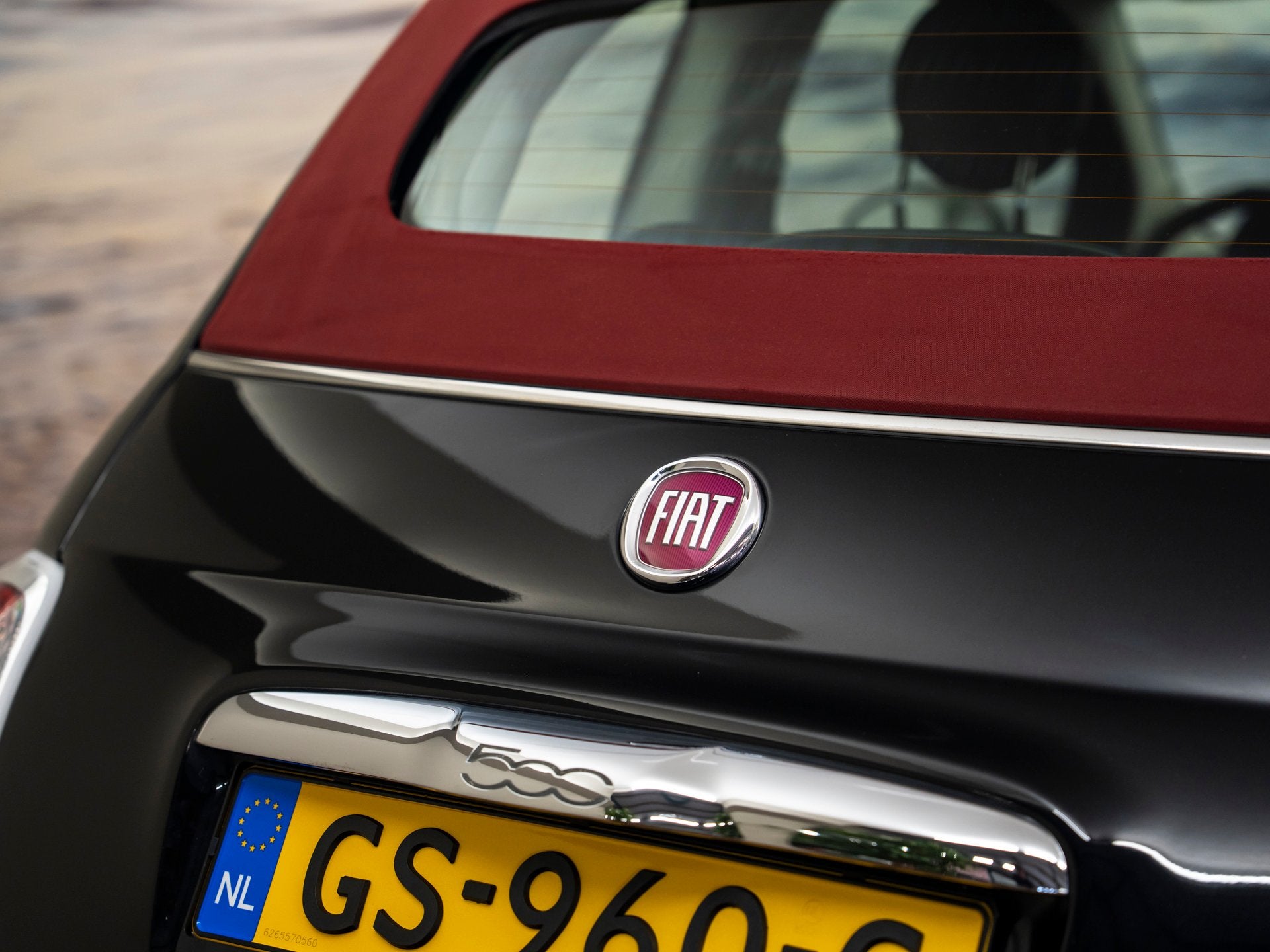 Fiat 500 C 0.9 Turbo Lounge, cabriolet automaat, NAP incl ga, Cabriolet, Leder en Stof, Zwart, Bedrijf
