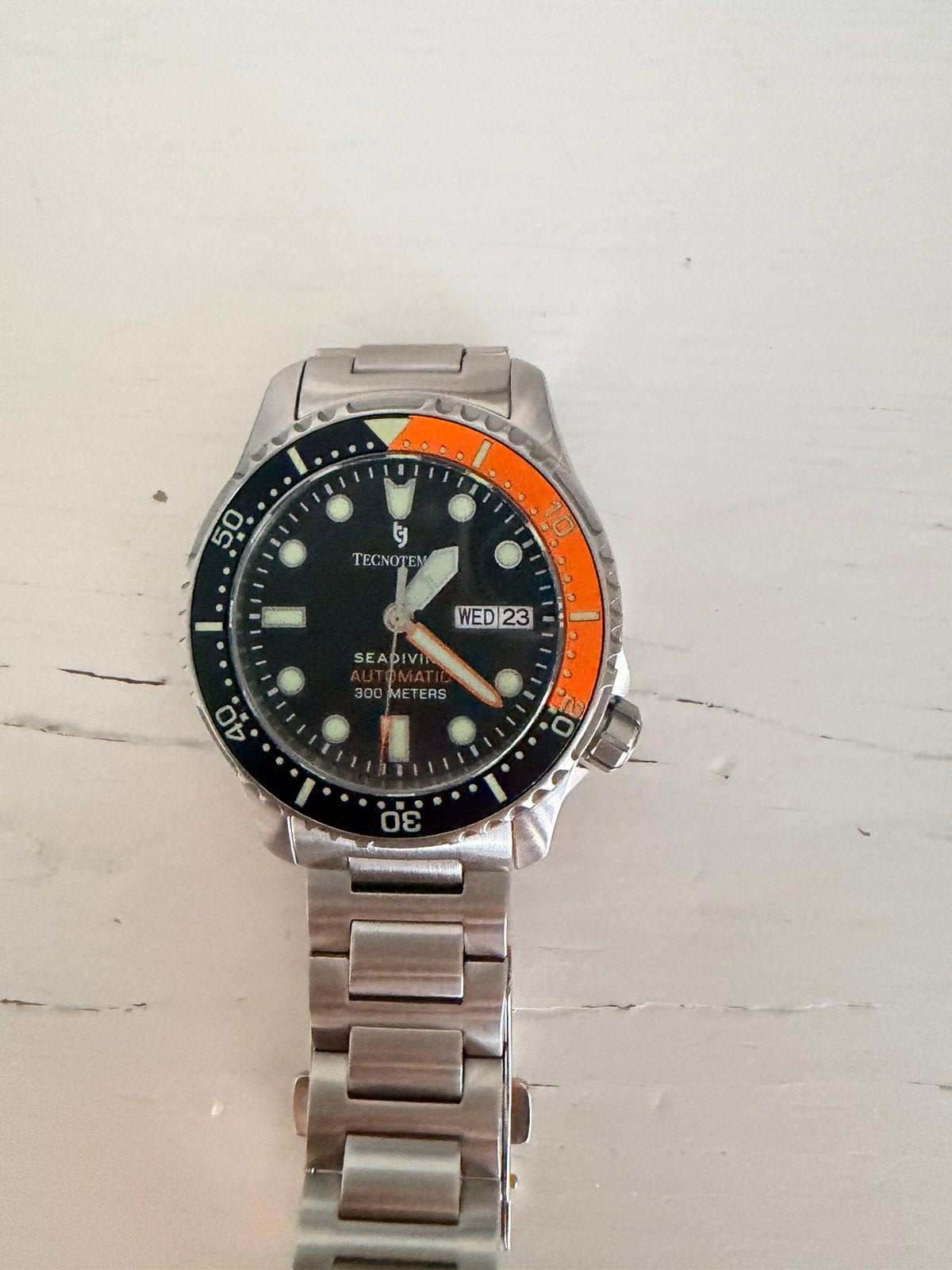 Nieuw Tecnotempo Seadiving Automatic 300M Herenhorloge, Ophalen of Verzenden, Gebruikt
