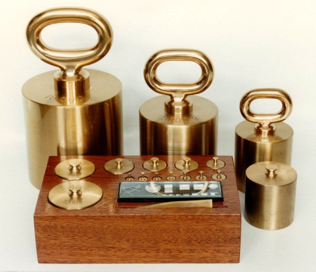 10000 gram t/m 1 mg fijne weging fabrikant H Den Haag, Antiek en Kunst, Antiek | Gereedschap en Instrumenten, Ophalen of Verzenden