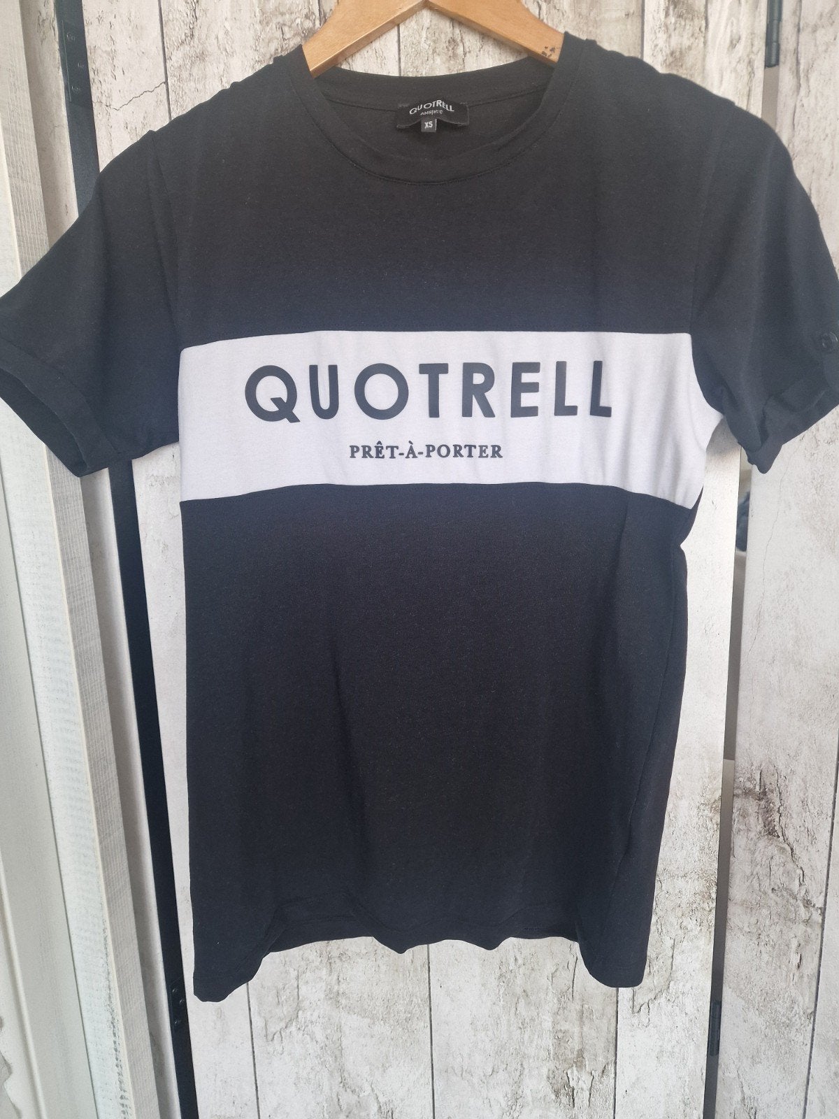 Quotrell T-shirt Zwart/Wit Maat XS, Zwart, Ophalen of Verzenden, Zo goed als nieuw, Korte mouw