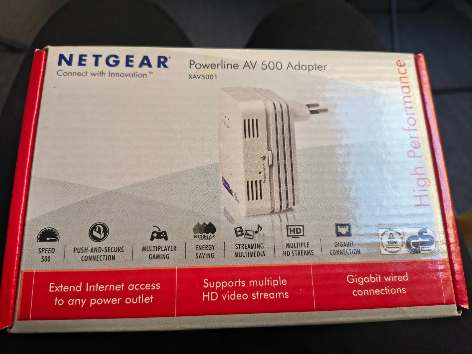 Netgear powerline AV 500 adapter, Ophalen of Verzenden, Nieuw, Netgear