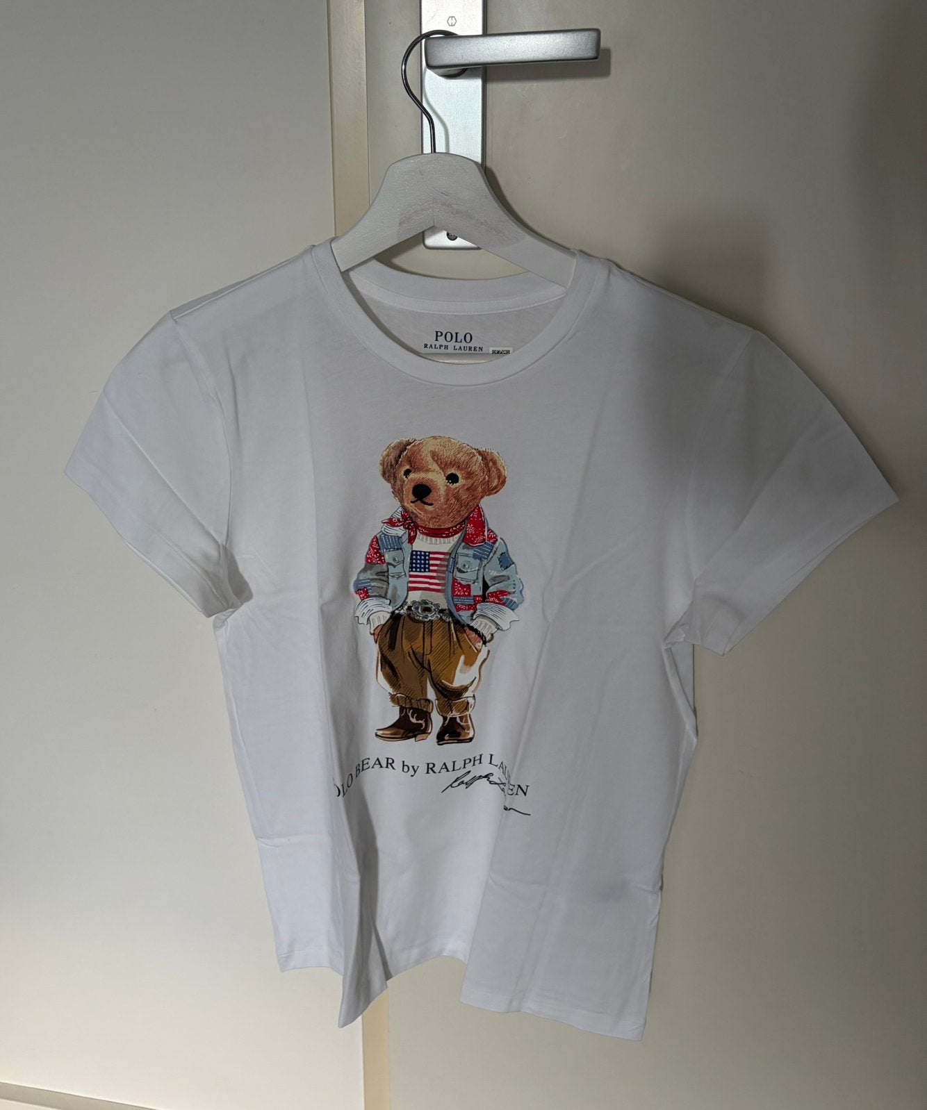 Polo Ralph Lauren t-shirt maat S, Wit, Ophalen of Verzenden, Zo goed als nieuw, Korte mouw