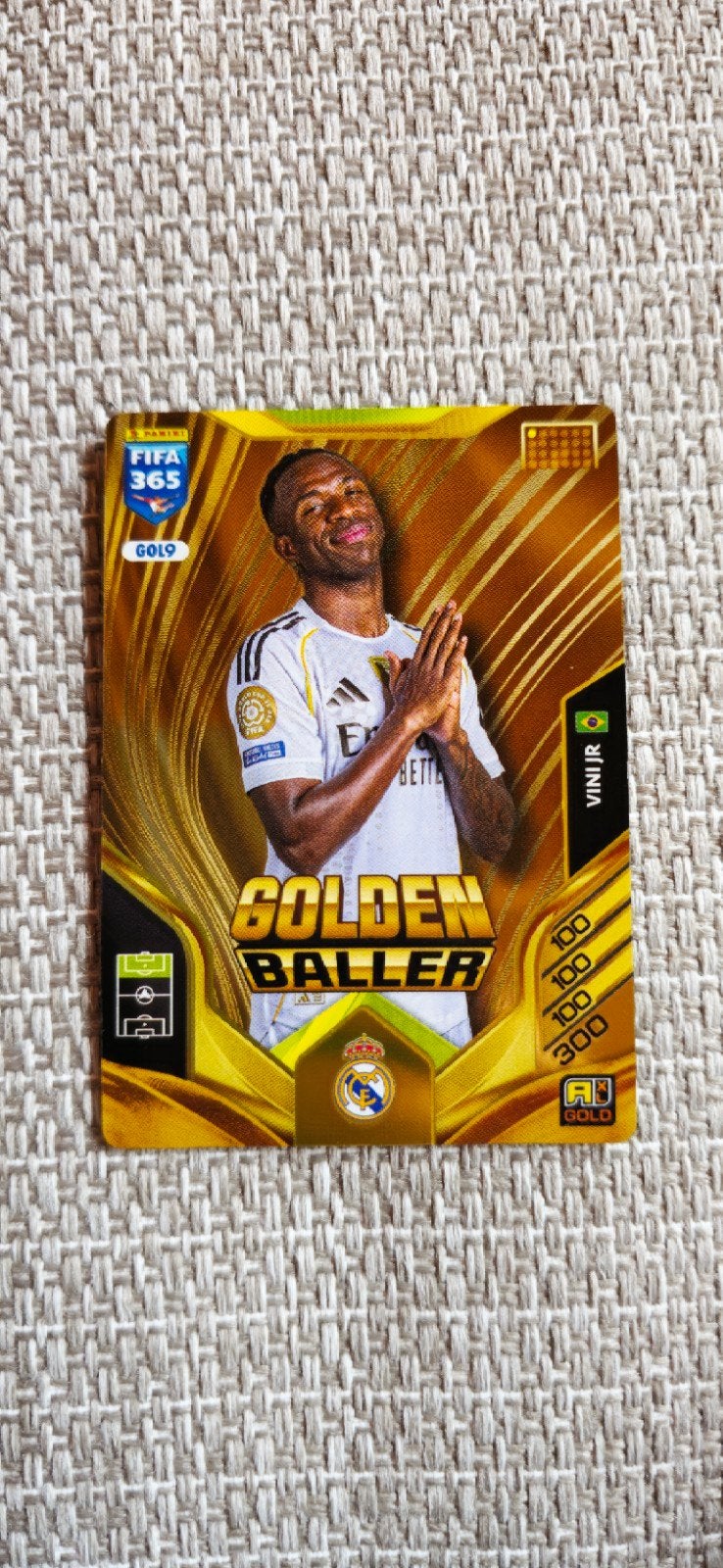 Panini Golden Baller GOL9 Vini Jr, Hobby en Vrije tijd, Stickers en Plaatjes, Ophalen of Verzenden, Nieuw