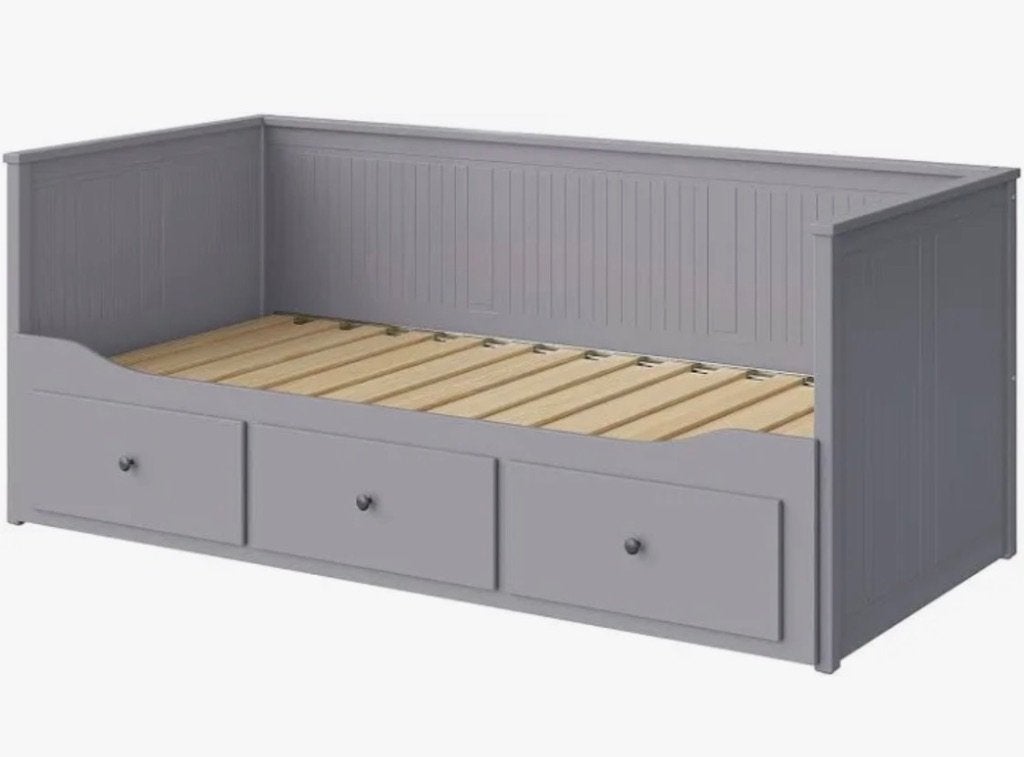 Ikea slaapbank Hemnes grijs, Ophalen, Gebruikt, 90 cm, Tweepersoons