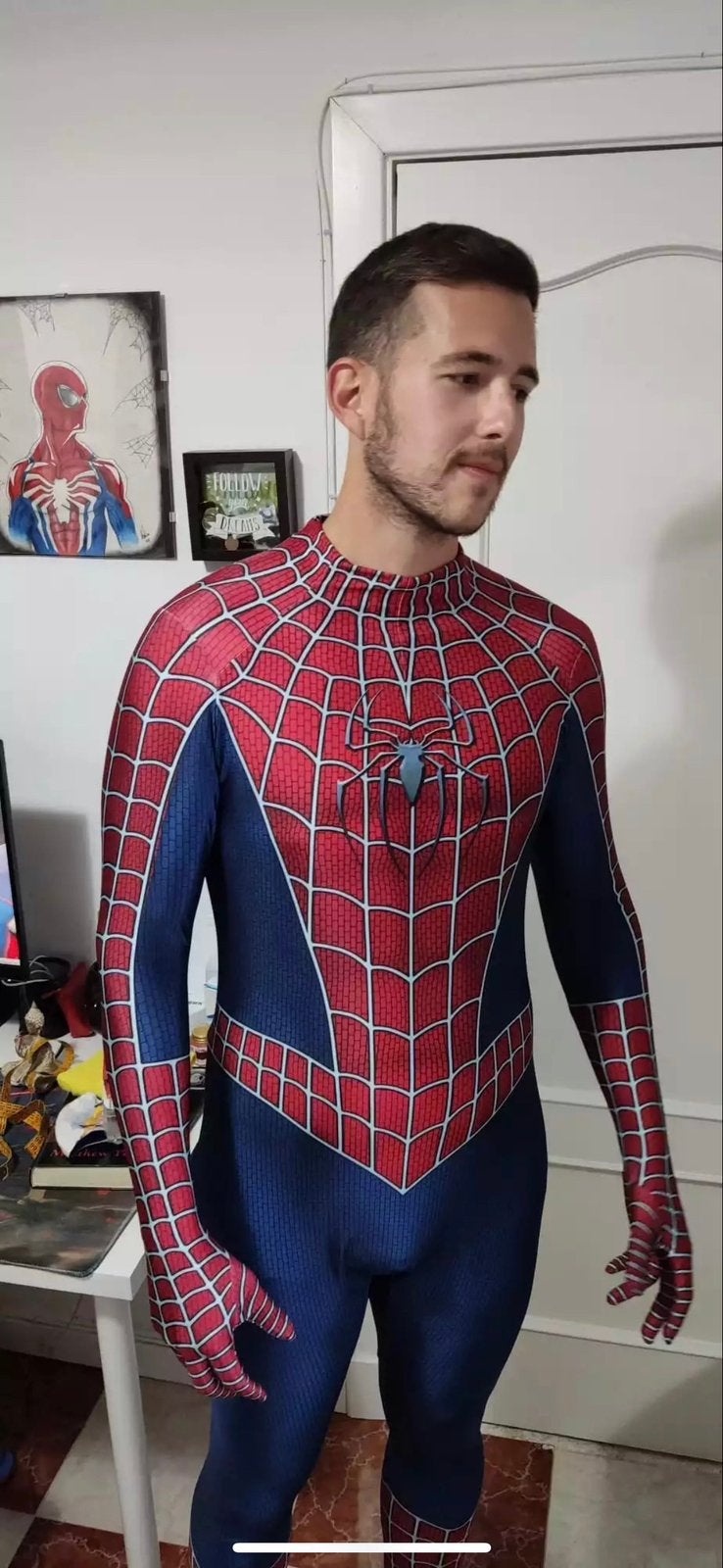 Spiderman kostuum - UNISEX - maat 160 tot en met 195, Kleding | Heren, Carnavalskleding en Feestkleding, Nieuw, Overige maten