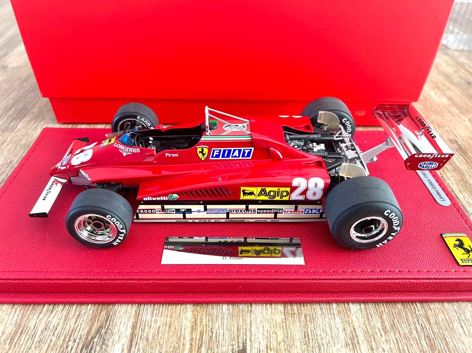 Ferrari 126C2 Didier Pironi GP San Marino 1982 BBR 1:18, Ophalen of Verzenden, Zo goed als nieuw, Overige merken