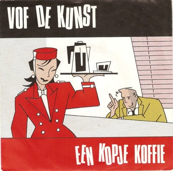 Juke Box Single (1987) VOF de Kunst - één Kopje Koffie, Gebruikt, Fotohoes, 7 inch, Ophalen of Verzenden