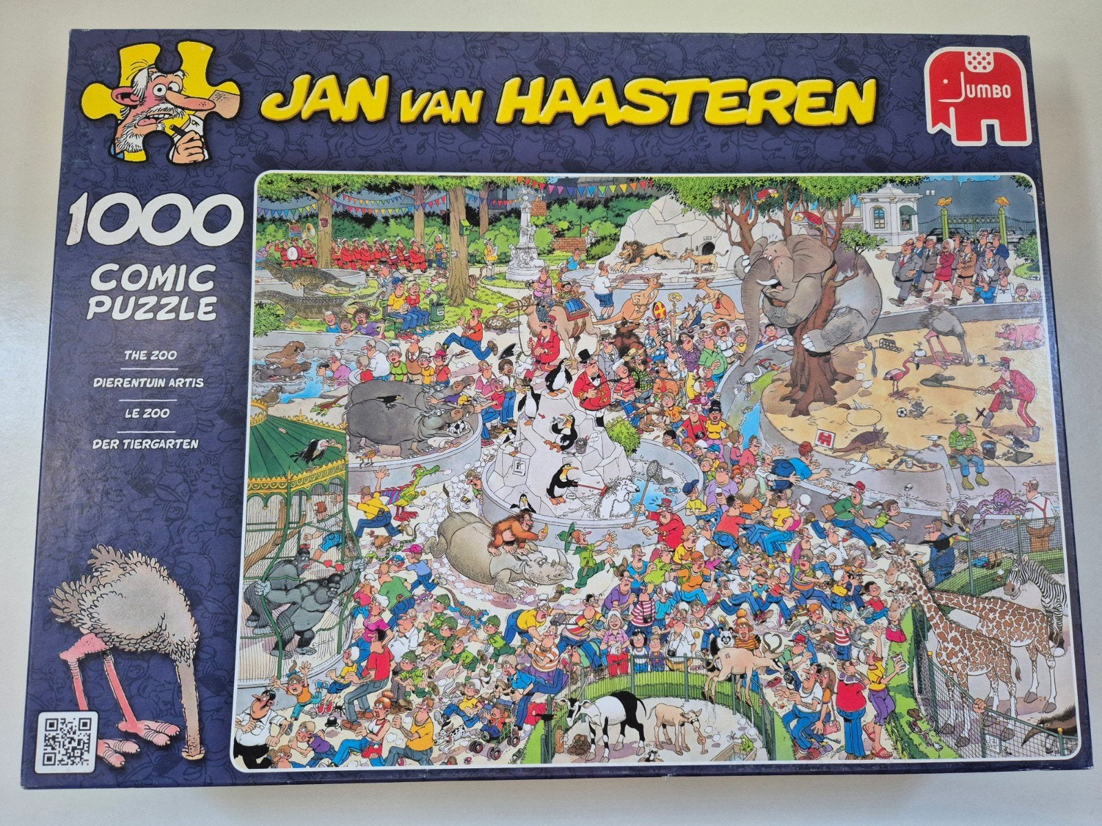 Puzzel Jan van Haasteren dierentuin Artis, Ophalen of Verzenden, 500 t/m 1500 stukjes, Zo goed als nieuw