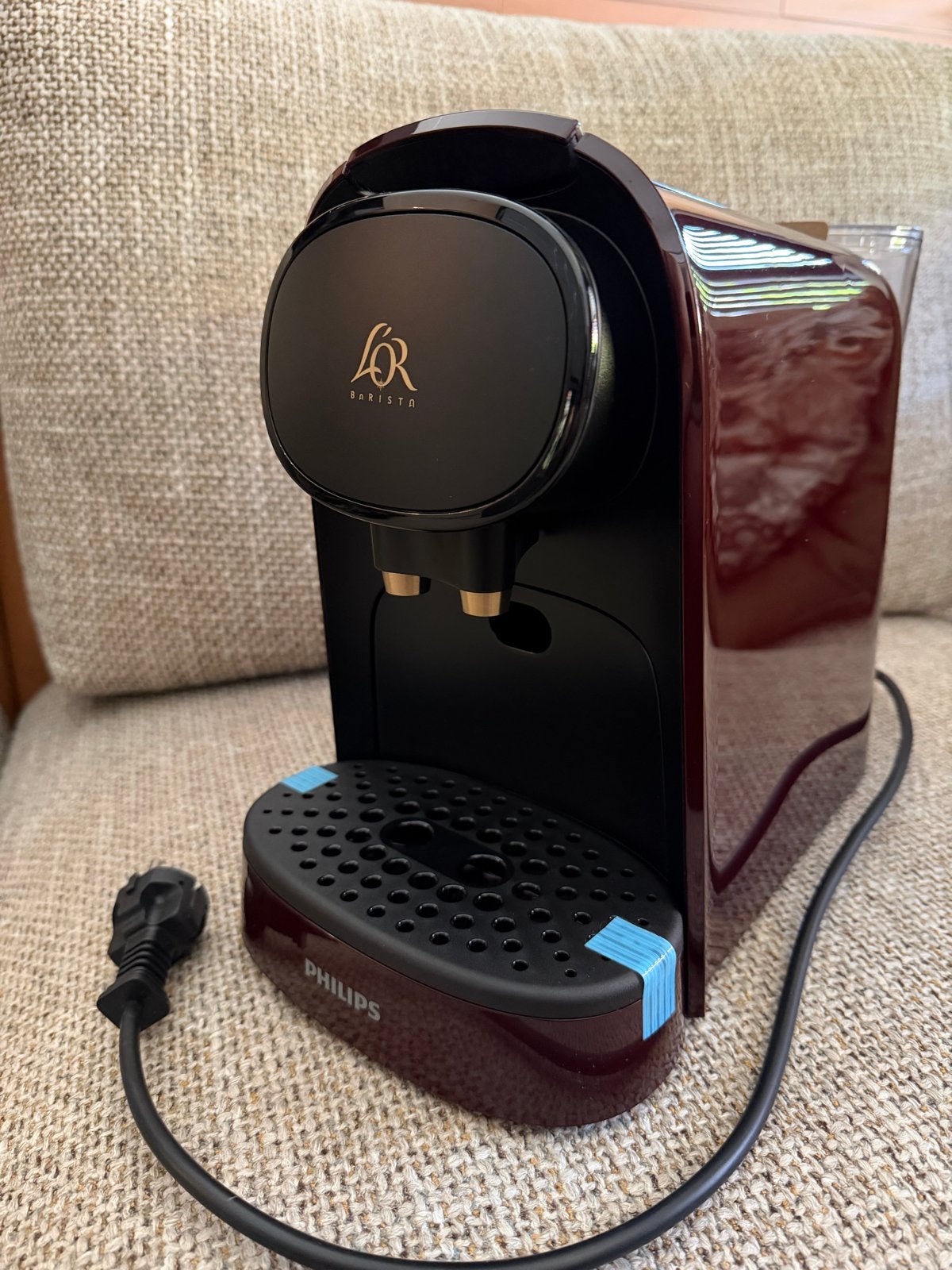 Philips L’OR Barista Koffiemachine - Bordeaux Rood (Nieuw), Ophalen, Nieuw, Koffiemachine, Koffiepads en cups